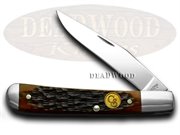 CS115528 1B TRAPPER CARAMEL ABE: CANAL STREET CUTLERY CO Caramel Aberdeen Trapper 1/400 Pocket Knife Knives
