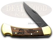 BK110DYH NATIVE STEEL DYH LOGO: BUCK 110 Folding Hunter 1/500 Yellowhorse Pocket Knife Knives