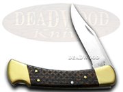 BK110WOOD BASKETWEVE: Buck 110 Basketweave 1/400 Folding Hunter Wooden Etched USA Pocket Knife Knives