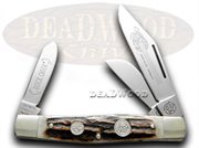 BUF659DS STOCKMAN BIG DIAMOND: German BUFFALO CREEK Big Diamond Back-Stag Handles Pocket Knife Knives