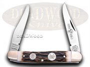 BUF108DS MUSKRAT: German BUFFALO CREEK Muskrat Genuine Deer Stag Handles Pocket Knife Knives