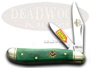 SW 35-107GSB LITTLE PEANUT: FROST FAMILY 35th Green Bone Peanut Pocket Knife Knives