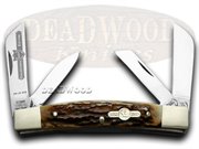 BC-CE664DS CE 4B CONGRESS STAG: BUCK CREEK 4 Blade Stag Congress 1/500 Pocket Knife Knives