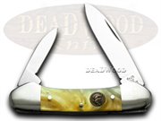 HR102 24KT CANOE 2B 24KT GOLD: HEN & ROOSTER AND 24K Gold Canoe Pocket Knife Knives