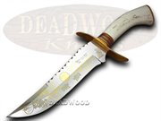 HR5001/160 BOWIE: HEN & ROOSTER AND 160th Smooth Stag Bowie Pocket Knife Knives
