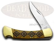 BK110AG DB DIAMONDBACK ANTIQUE: BUCK 110 Antique Gold Diamondback 1/400 Folding Hunter Pocket Knife Knives