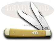 GE JY-JB JIM BOWIE YELLOW TRAPP: GERMAN EYE BRAND Jim Bowie Yellow Trapper Pocket Knife Knives