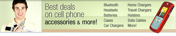 Best deals on cell phone accessories and more!