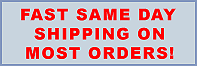 Fast same day shipping on most orders!