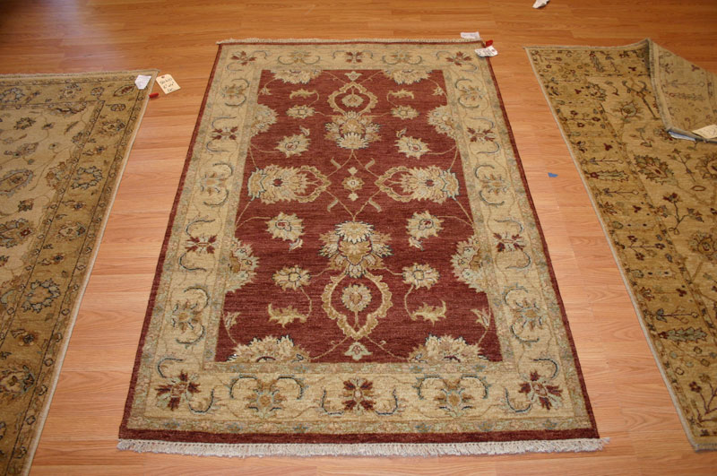 4x6 Pakistani Chobi Wool Rugs Peshawar 120kpsi 49844