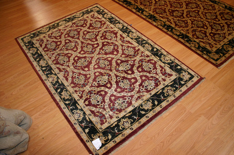 4x6 Pakistani Chobi Wool Rugs Peshawar 120kpsi 50592