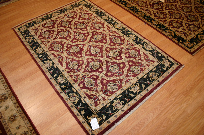4x6 Pakistani Chobi Wool Rugs Peshawar 120kpsi 50593