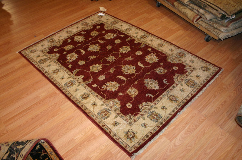 4x6 Pakistani Chobi Wool Rugs Peshawar 120kpsi 50594