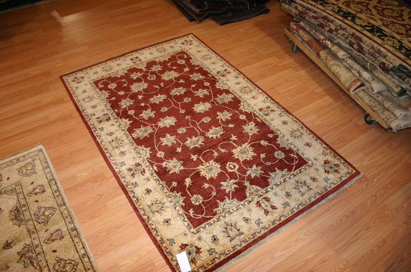 4x6 Pakistani Chobi Wool Rugs Peshawar 120kpsi 50595