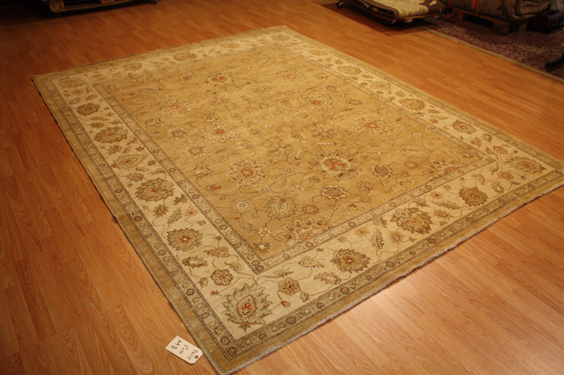 8x10 Pakistani Vegetable Dye Rug Peshawar 120kpsi 52115