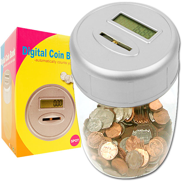 Digital Coin Counting Bank