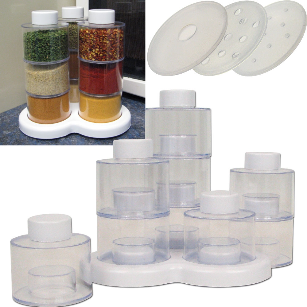 AS SEEN ON TV Spice Rack SPIN Storage Set 10 Piece