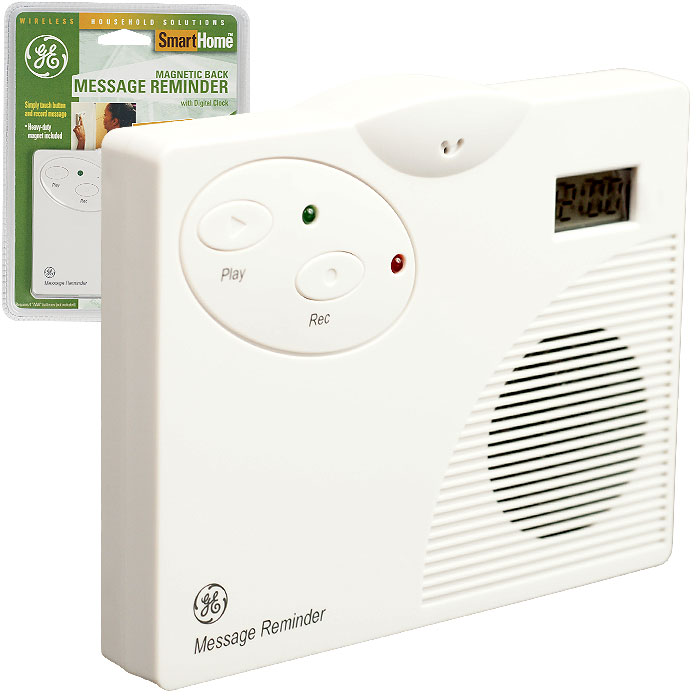GE Family Message Reminder w/ Clock and Magnetic Back