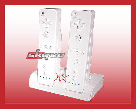 CHARGER AND 2 BATTERY FOR NINTENDO WII REMOTE CONTROL