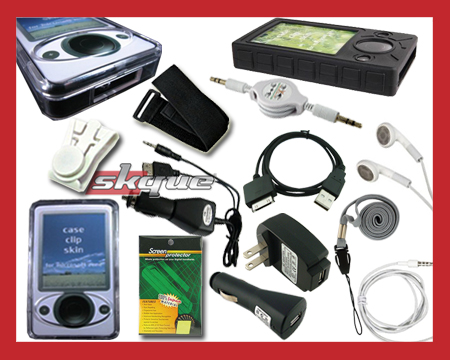 ITEM BUNDLE CASE FM CHARGER SET FOR MICROSOFT ZUNE 30GB