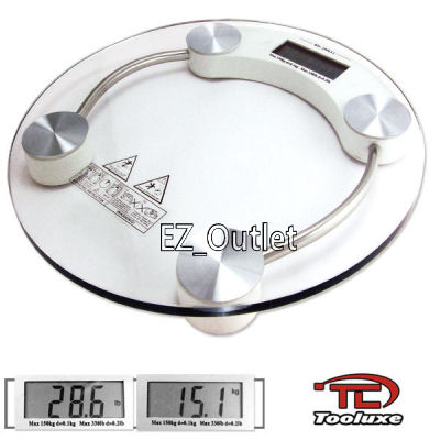 NEW 330 LBS LCD DIGITAL BATHROOM WEIGHT SCALE GLASS TOP