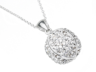 Crystal Ball Necklace $63