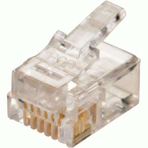 (25) New 6x6 Flat Or Stranded Modular Phone Plugs