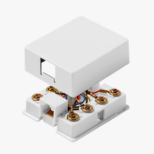 (05) White Data / Telecom Surface 6C Jacks