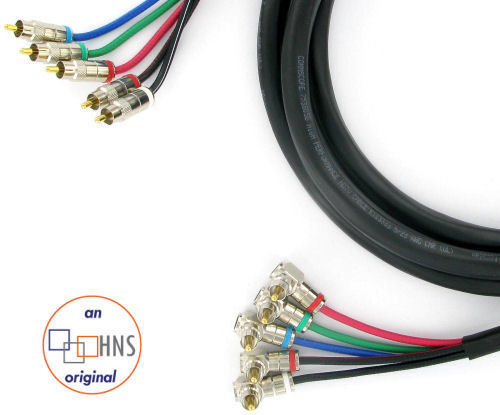 75 Component/Stereo Cable w/90 Deg. & Straight RCAs
