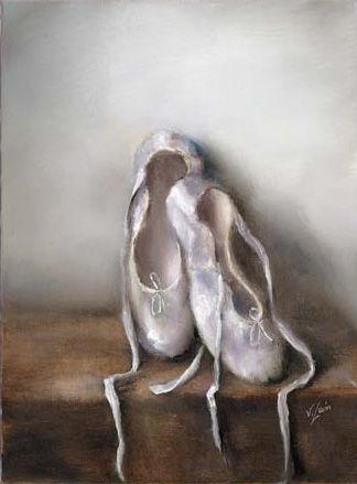 2 BALLET ART PRINTS BALLERINA DECOR SHOES DANCE PICTURE