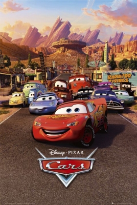CARS - NEW MOVIE POSTER DISNEY / PIXAR  (Many Cars)