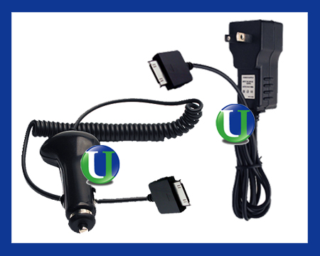 CAR+WALL CABLE CORD CHARGER FOR MICROSOFT ZUNE 30GB