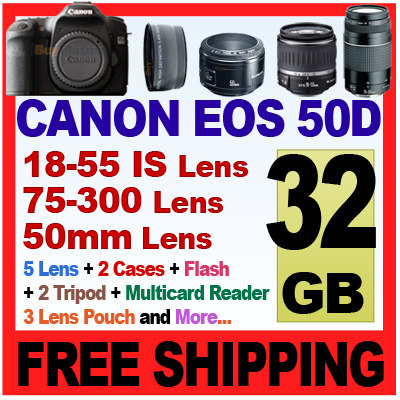 Canon EOS 50D Kit with Canon EF 28-135mm IS lens 15.1 Megapixel