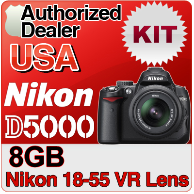 Nikon D5000 Kit with Nikon AF-S DX 18-55mm lens 12.3 Megapixel