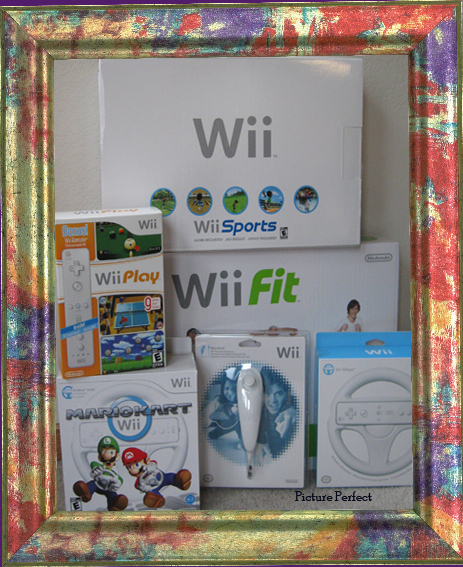 NEW WII CONSOLE SYSTEM PLAY FIT MARIO KART GAME BUNDLE