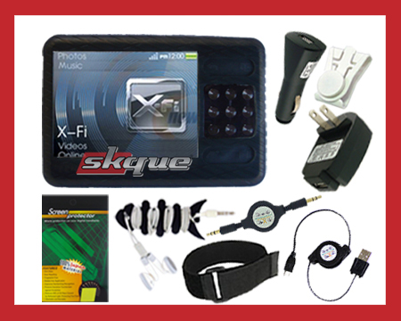 USB+CHARGER+SKIN CASE BLACK+ACCESSORY FOR ZEN XFI X-FI