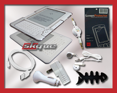 SKIN Case COVER + 8 Accessories for Amazon Kindle 2 6"