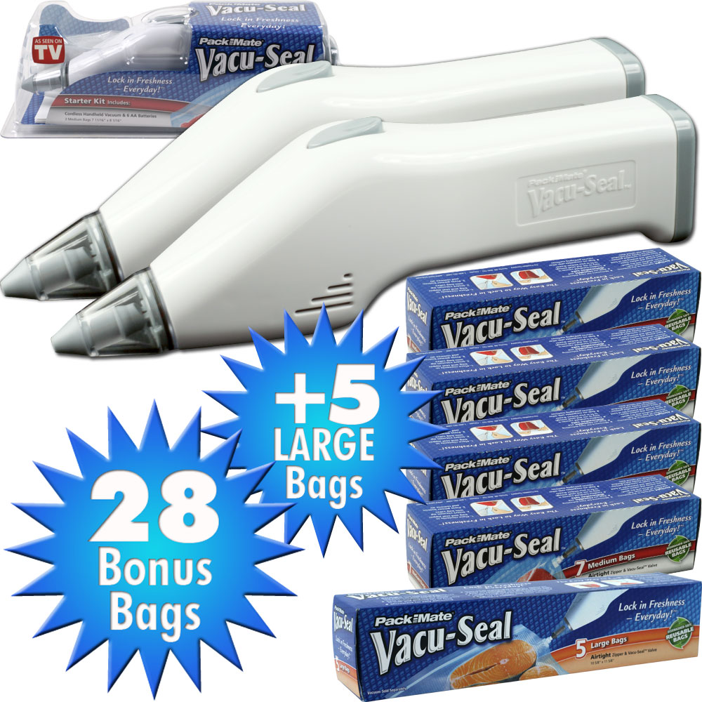 2 Vacu-Seal Food Saver Kits