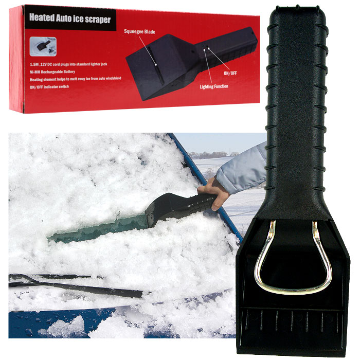 Cordless ReChargeable Heated Ice Scraper Windshield eBay