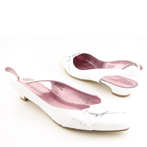 RAMPAGE Hilary 1 White Flats/Shoes/Womens Size 7 = 7 UK
