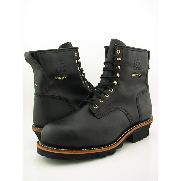 Post image for ROCKY 9″ Great Oak Logger Steel Toe Work Boots Shoes Black Mens