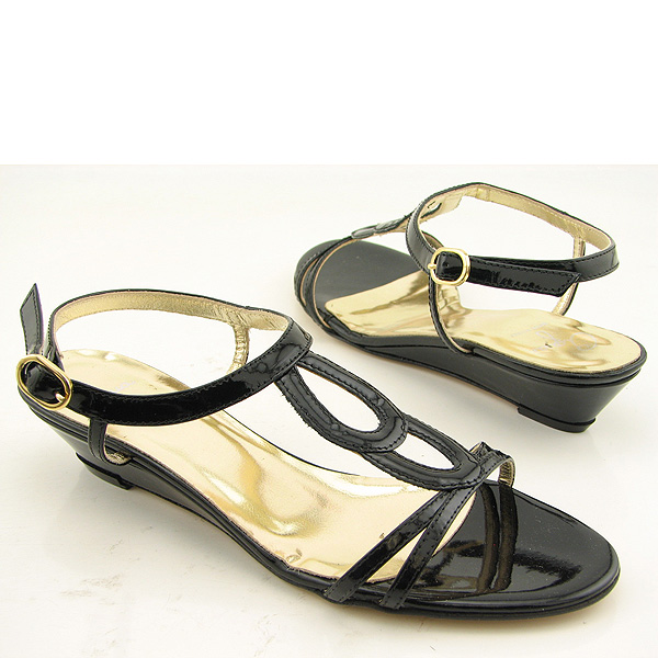 AQUA 1952 New Sandals Slides Black Womens