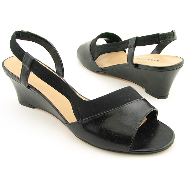 KAREN SCOTT Montauk Platforms Wedges Shoes Black Womens