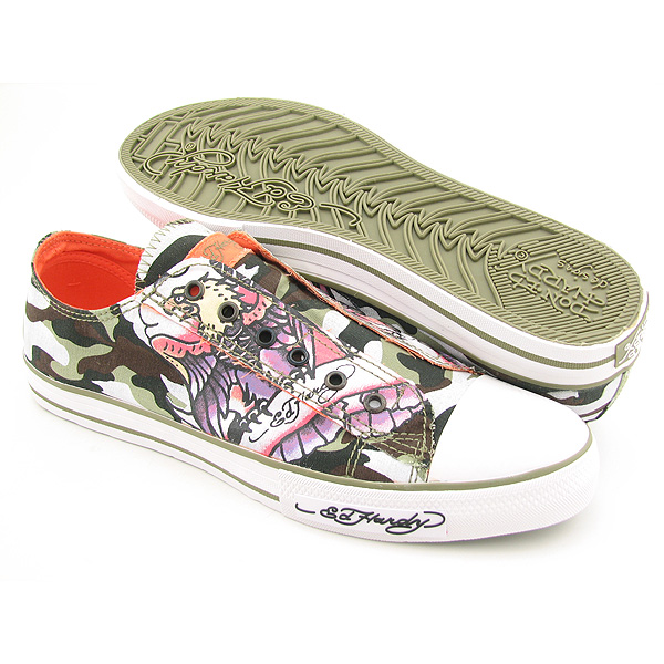 ED HARDY 19SLR304M Lowrise New Casual Shoes Green Mens