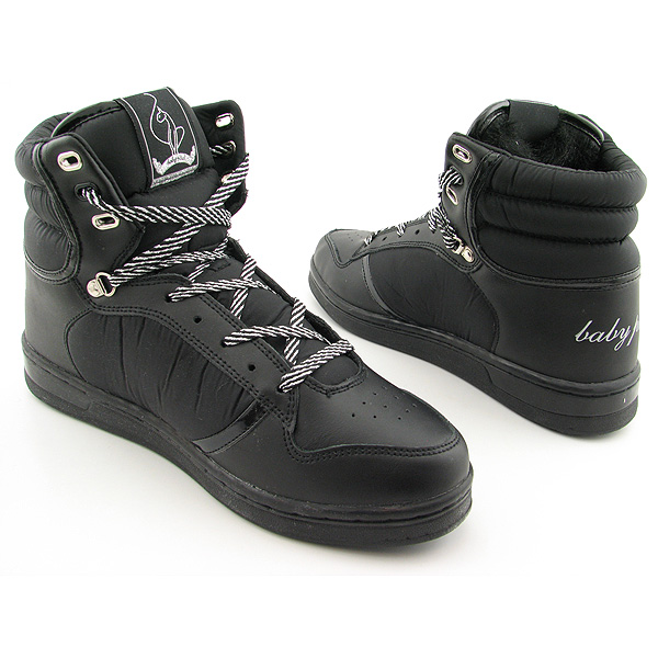 BABY PHAT HONEY CAT MID Lace-Up Shoes Black Womens