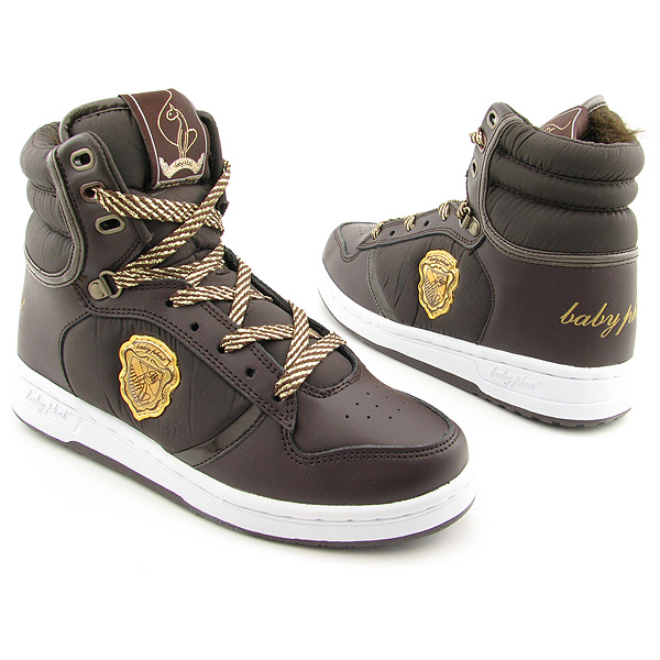 BABY PHAT HONEY CAT MID Lace-Up Shoes Brown Womens