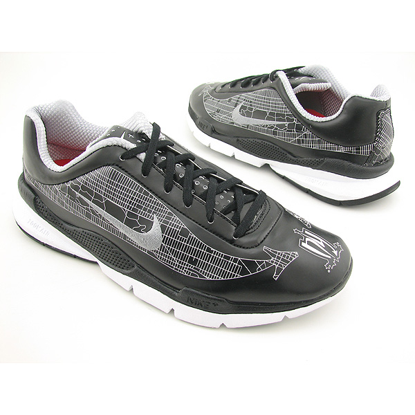 NIKE Air Zoom Moire+ ID New IPOD Running Shoes Black Mens