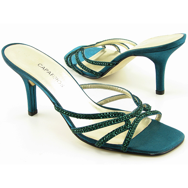 CAPARROS Kourtney Heels, Pumps Green Womens Shoes Size 9.5
