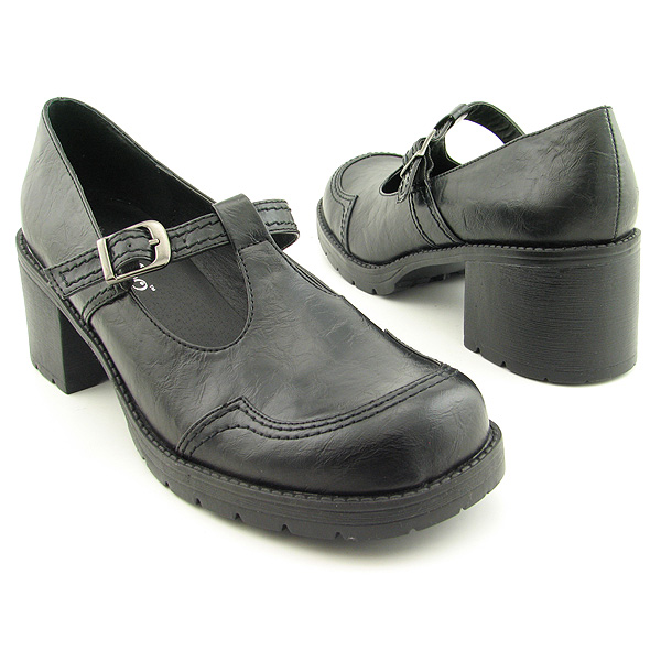 TWO LIPS Too Mod Mary Jane Shoes Black Womens