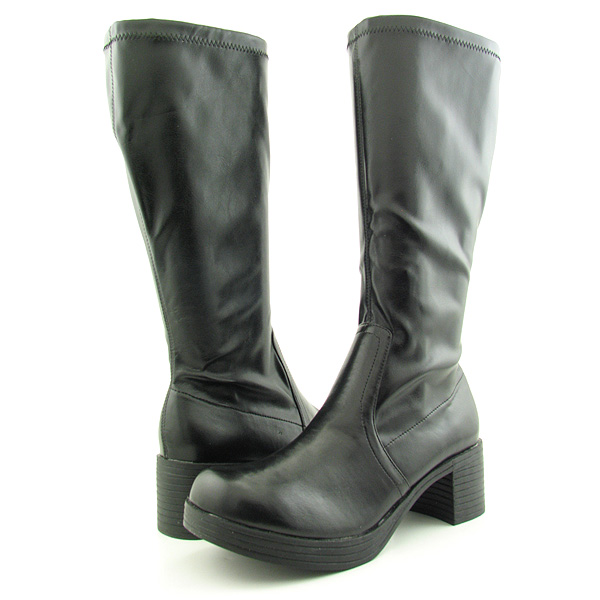 143 GIRL Super Rope Boots Shoes Black Womens